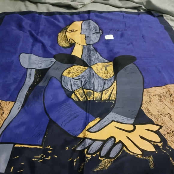 Abstract Art Silk Scarf